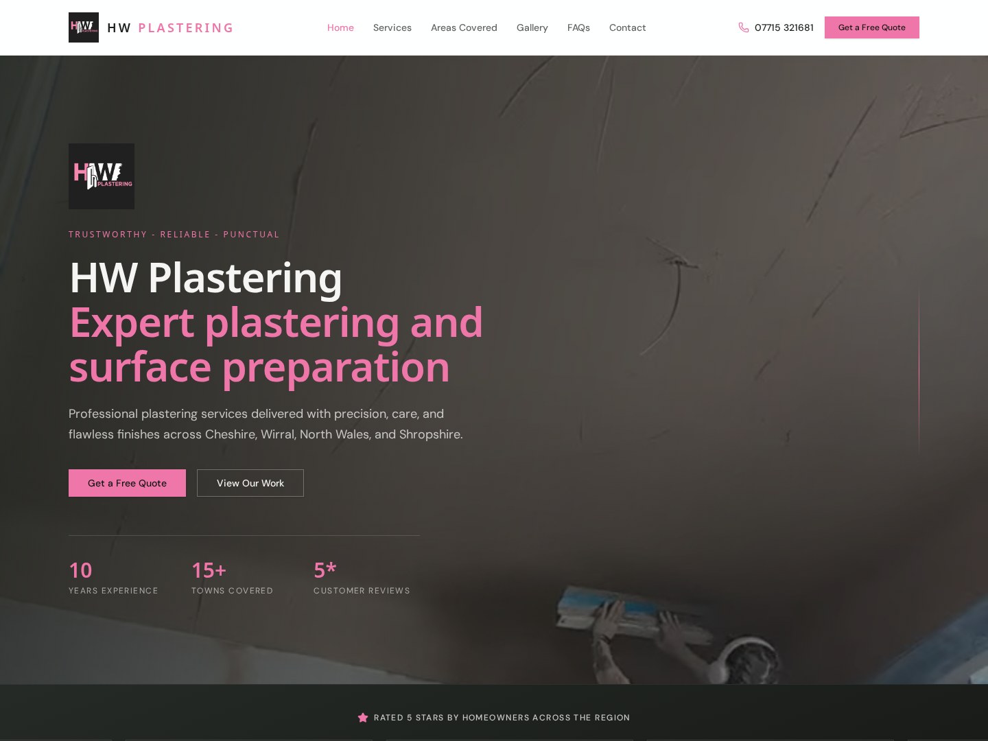 Plastering website example