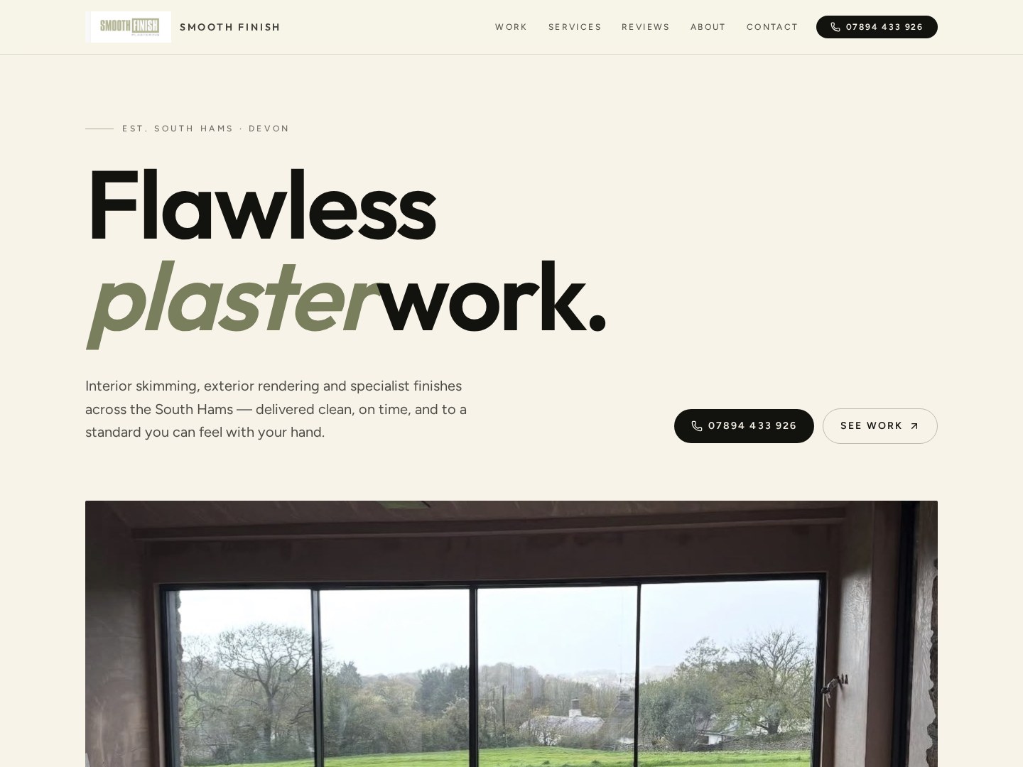 Plastering website example
