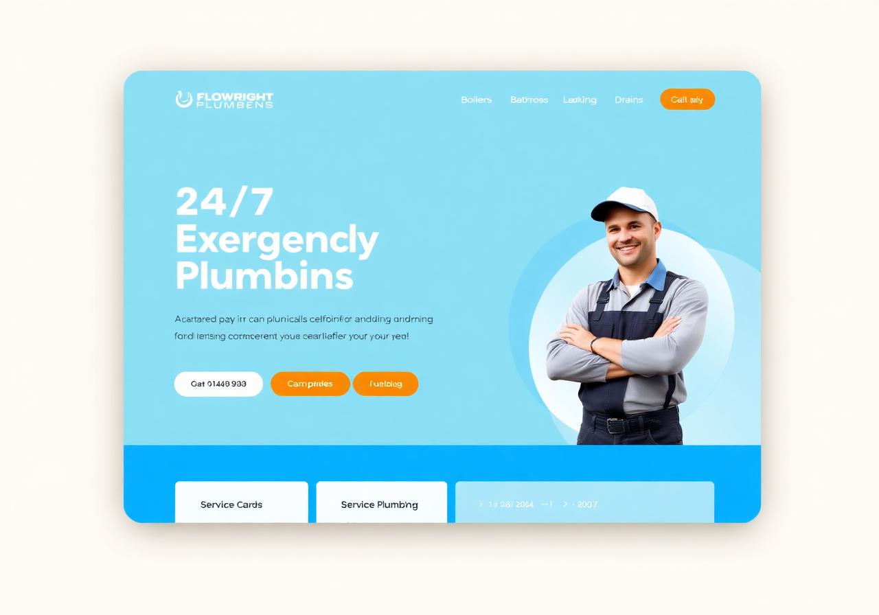 Plumbing website example
